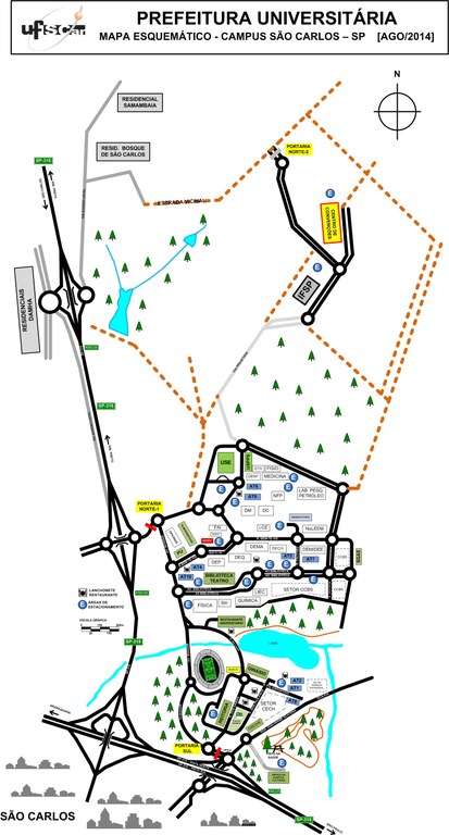 Mapa Campus São Carlos